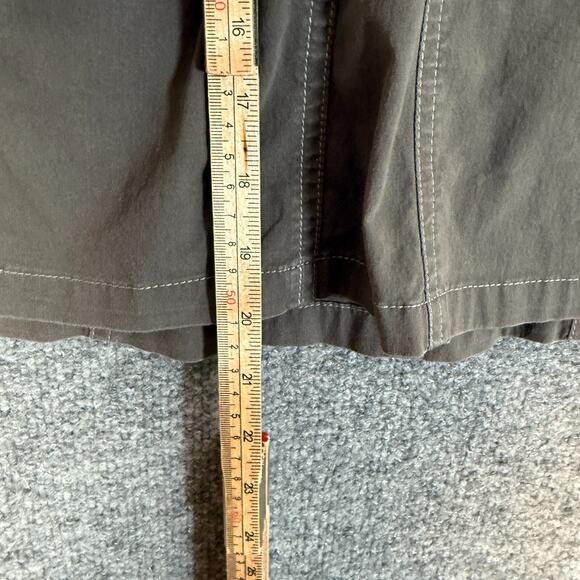 Kuhl Skirt Womens 8 Gray Canvas Utlity Flared Midi Pockets Outdoors Hiking - Picture 4 of 9